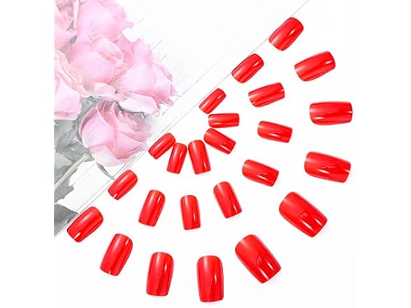 Ursumy Fake Nails Long Press on Nails 