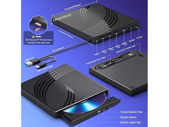 BPAKDU External Optical Drive