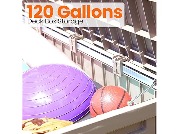 SereneLifeHome 120-Gallon Deck Storage Box 