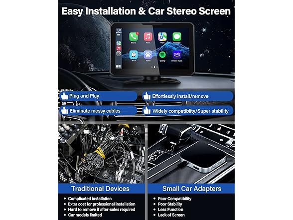 7" CarPlay Screen w/ Mirror Link