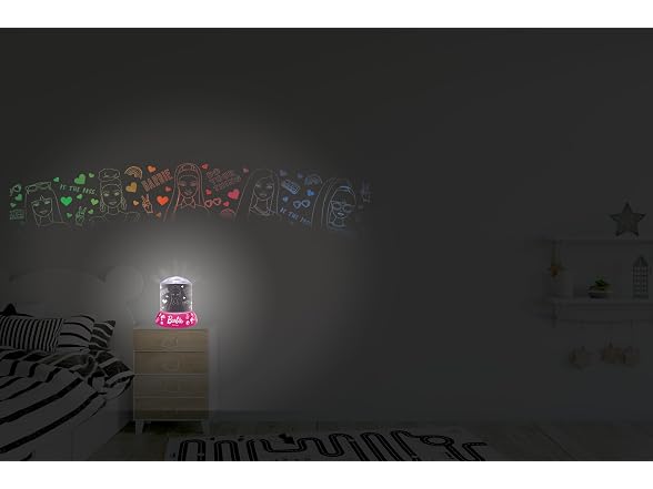 LEXiBOOK, Mattel Barbie, Night Light with Projection