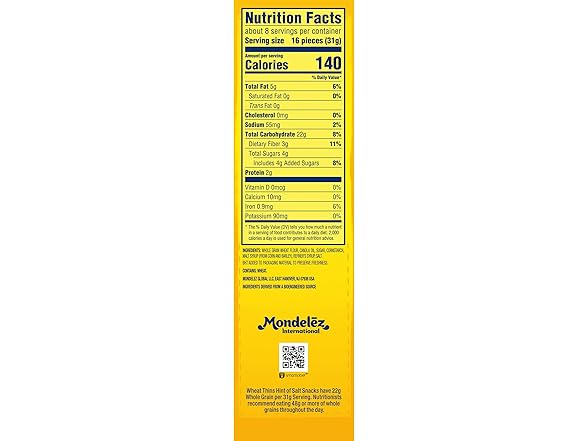 Wheat Thins Low Sodium 8.5oz (1pk)