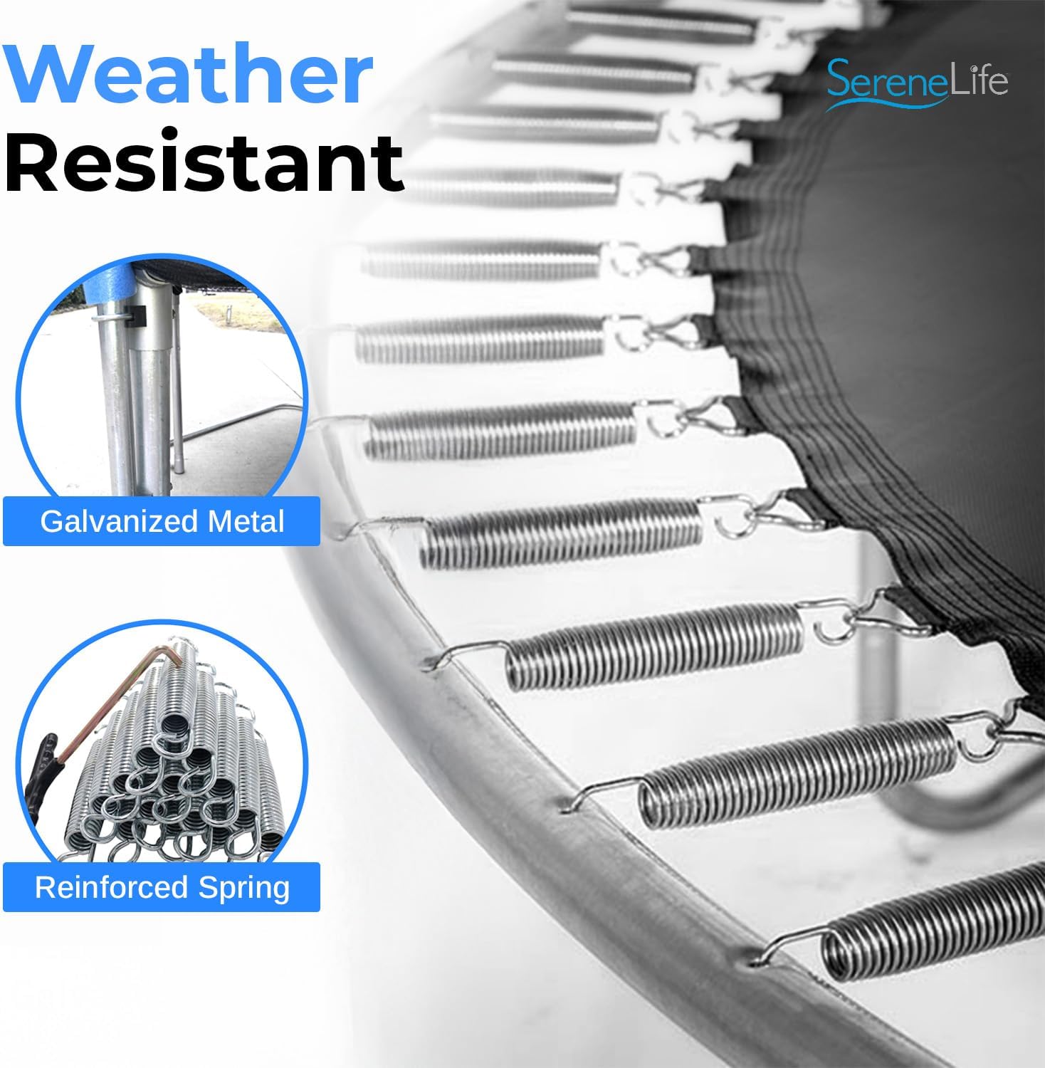 SereneLife 12FT Heavy-Duty Backyard Trampoline - Gallery 13