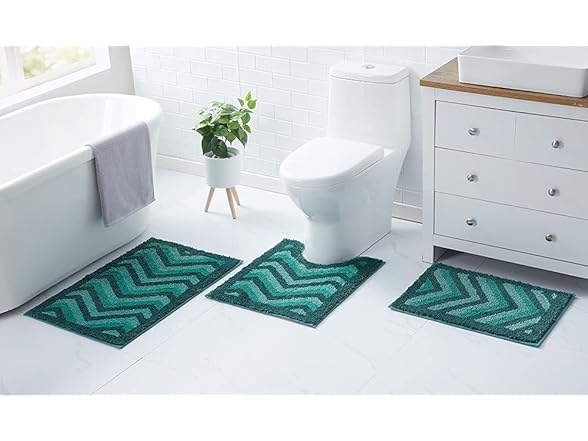 Hearth & Harbor Bathroom Rugs, Shaggy Pl