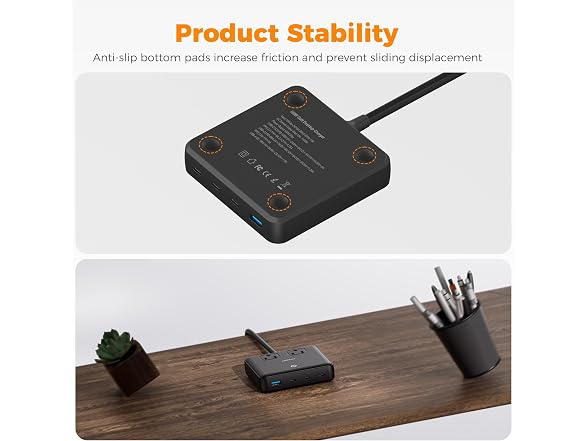 TESSAN Charging Station PD 100W (2 Outlets, 4 USB)