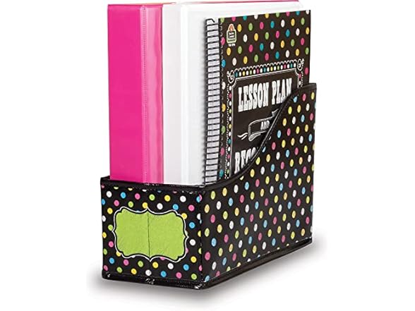 Chalkboard Brights Book Bin, 8"x5"x11"