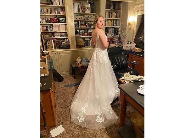 WaterDress Women (16) V-Neck Sleeveless Lace Gowns