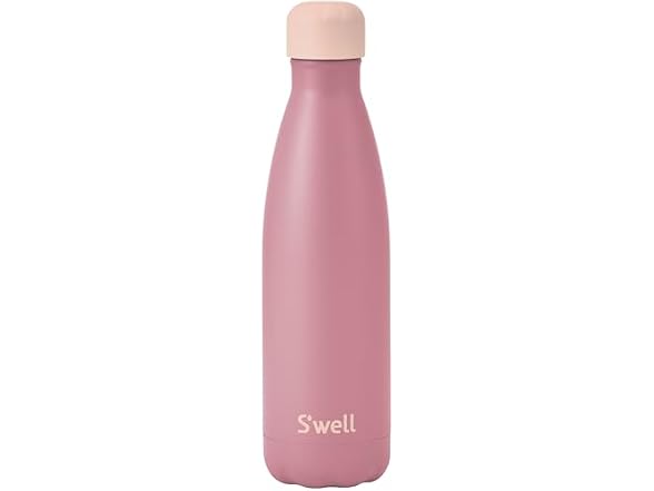 S'well Stainless Steel Water Bottle, 17oz, Dusty Pink