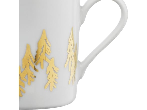 LSA international Fir Espresso Cup & Saucer, 3.4 fl oz, Gold