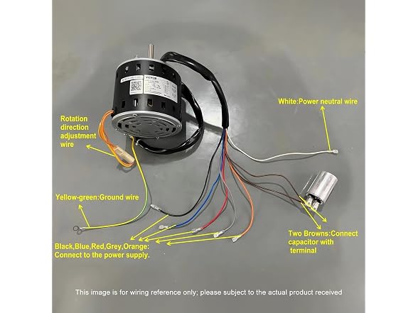 1/2HP Furnace Blower Motor, 208/230V 2.7Amps