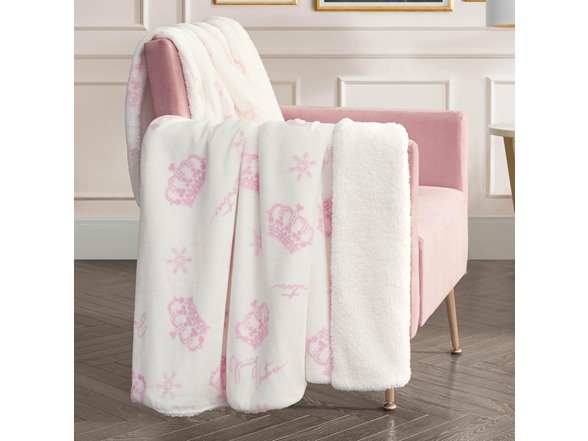 Juicy Couture Sherpa Throw 50"x60"