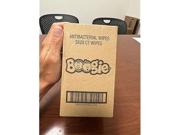 Boogie Antibacterial Hand Wipes 100ct 5pk