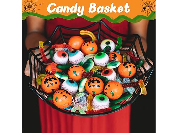HEKEDES 6 Pcs Halloween Candy Bowl Set