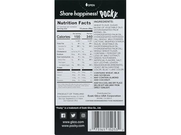 Glico Pocky Biscuit Sticks, Matcha Green Tea