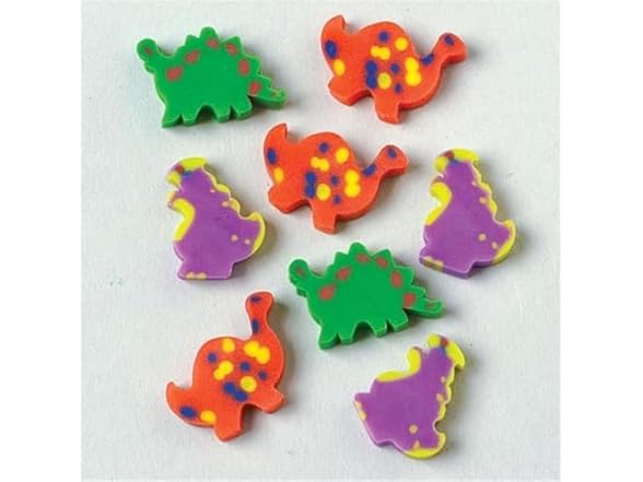 U.S. Toy Assorted Mini Dinosaur Erasers