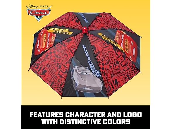Disney Kids Lightning McQueen Umbrella