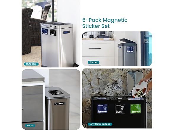 Home Zone Living VA42234A Assorted Magnetic Sticker Set