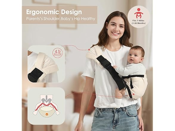 Shiaon Toddler Carrier Sling Baby Hip Holder