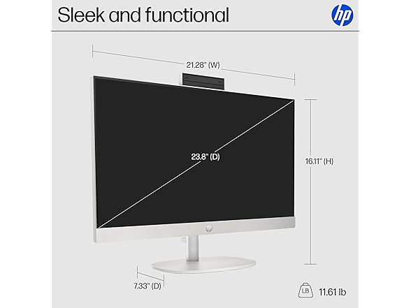 HP 23.8" All-in-One Desktop PC 24-cr0190