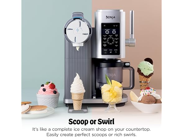 Ninja CREAMi Swirl Ice Cream and Soft Serve Maker
