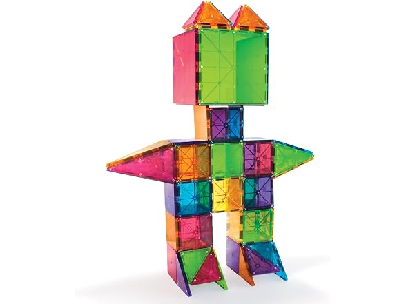 MAGNA-TILES Classic 100-Piece Magnetic Construction Set