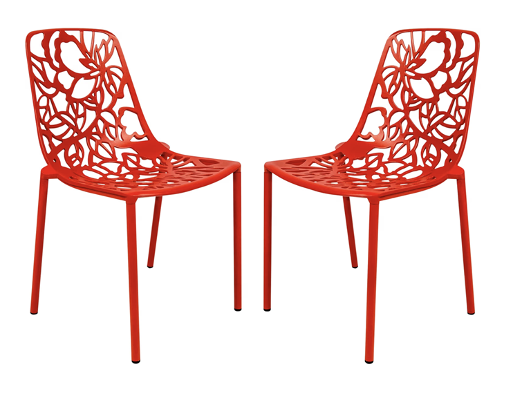 LeisureMod DC23 Devon Aluminum Chair 2pk