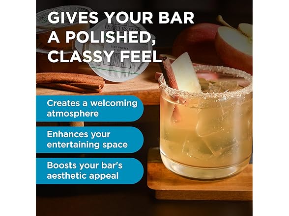 Bartesian Wooden Cutting Board & Drink Coaster Set