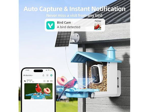 INKCKU Bird Feeder with Camera