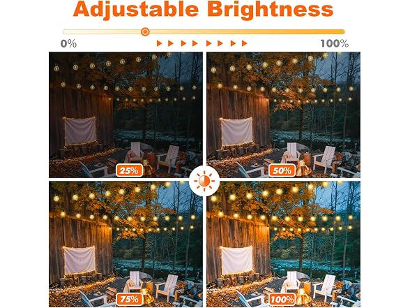 Bosceos 25FT G40 String Lights