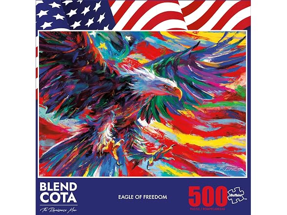 Buffalo Games Eagle of Freedom, Patriotic Puzzle, 500 Piece