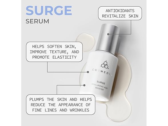 CosMedix Surge Hyaluronic Acid Booster, 1 oz