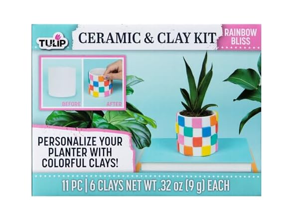 Tulip Ceramic & Clay Planter Decorating Kit