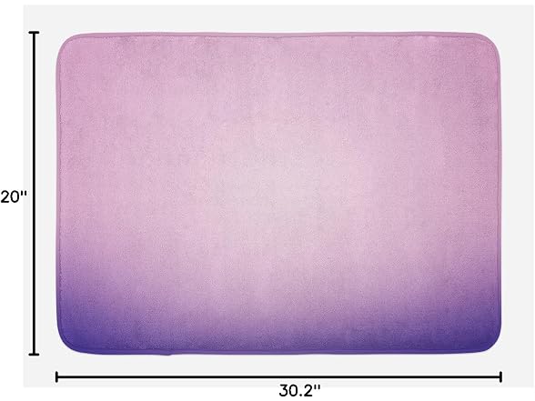 Ambesonne Lavender Bath Mat, Pink and Purple 