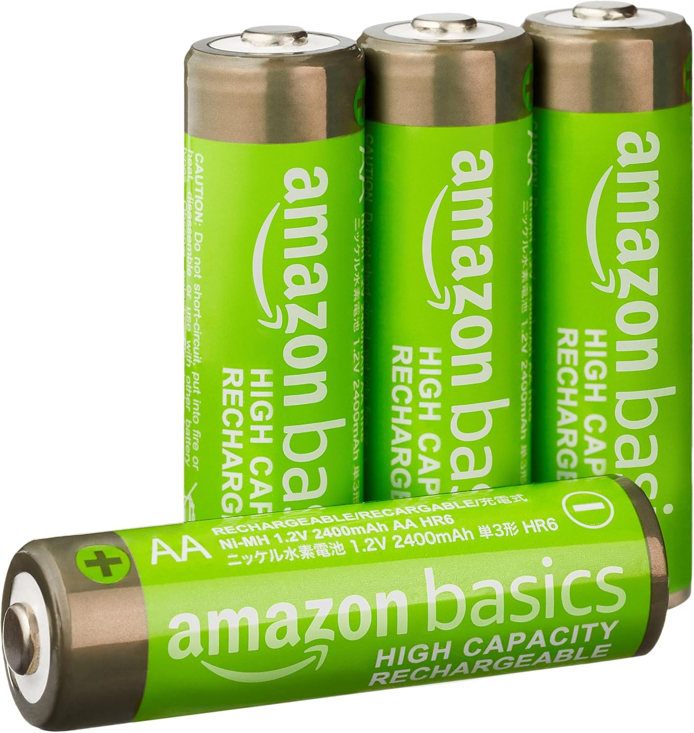 (4 PACK) AmazonBasics 2400mAh NiMH Rechargeable AA Batteries - Gallery 7