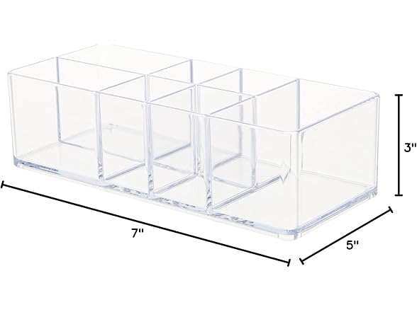 iDesign Divided Bathroom Vanity Organizer