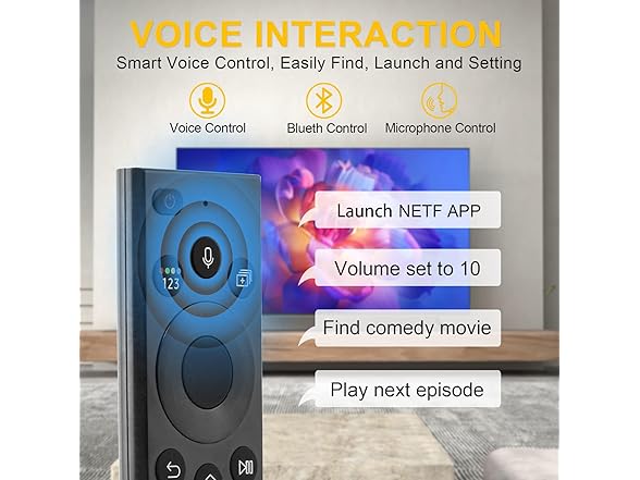 Solar Charging Remote Control for Samsung Smart TV