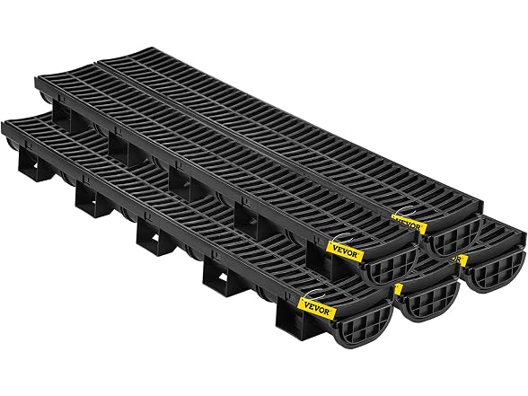 Trench Drain System, Channel Driveway-5Pack