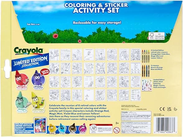 Crayola Retired Colors Coloring & Activity Set