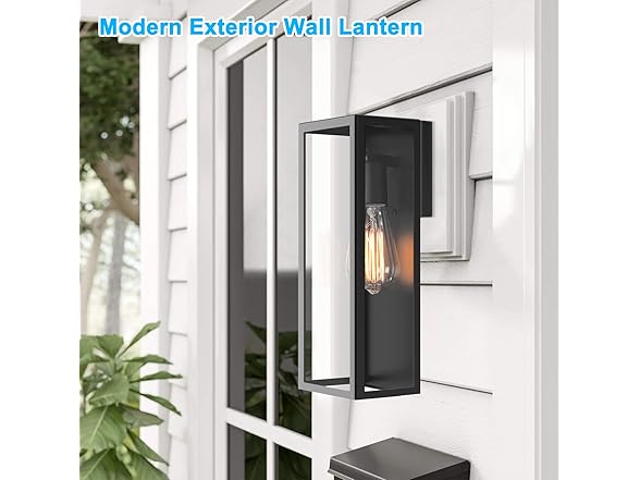 VerRon 2-Pack Outdoor Wall Lanterns