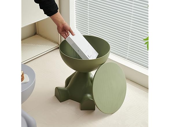 Wefrib Side Table, Circle Coffee Table, Nightstand