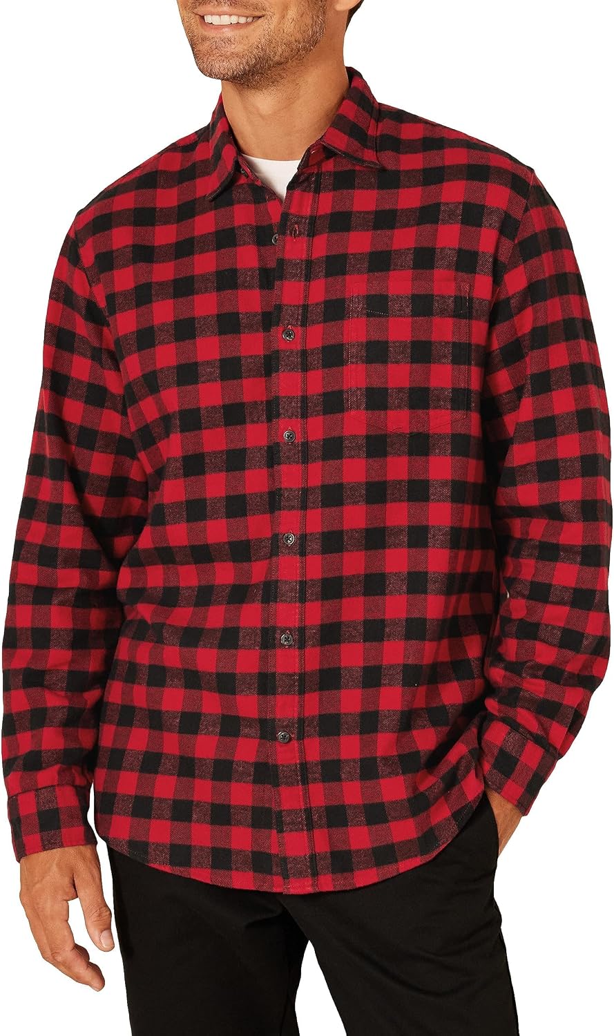 Amazon Essentials Men Long-sleeve Flannel Shirt - Gallery 31