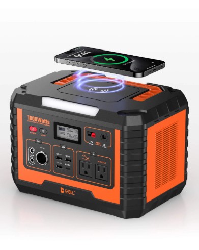 EBL MP1000 1000W Portable Power Station Orange - Gallery 8