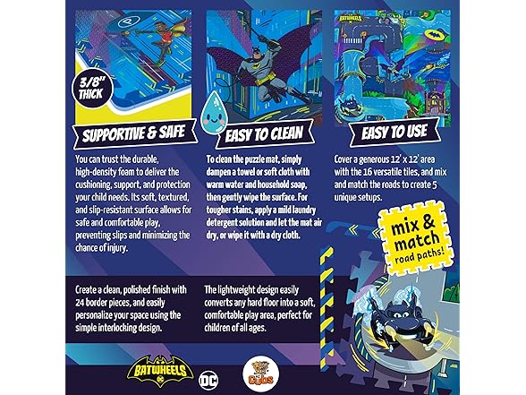 Batwheels EVA Foam Puzzle Mat