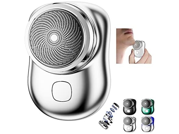 GYLCTOM Mini Shaver Portable -sliver