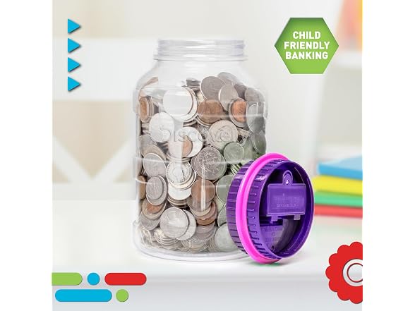 Discovey Digital Coin Counter Money Jar