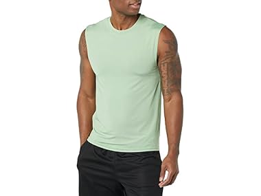 $5.99, Was $12.90, 53% Off! Amazon Essentials Men Athletic Base Layer Tops dealfomo