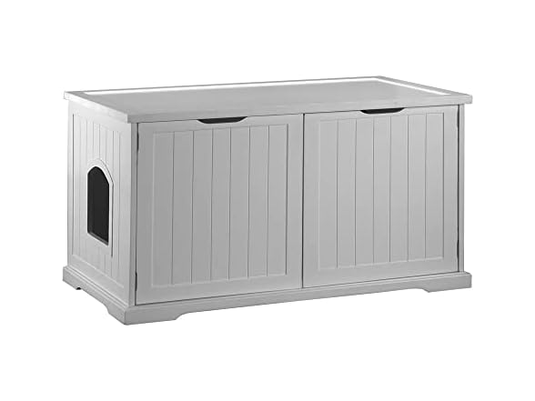 Merry Products Cat Washroom Bench, White