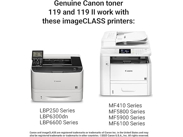 Canon Genuine 119 II Black Toner Cartridge