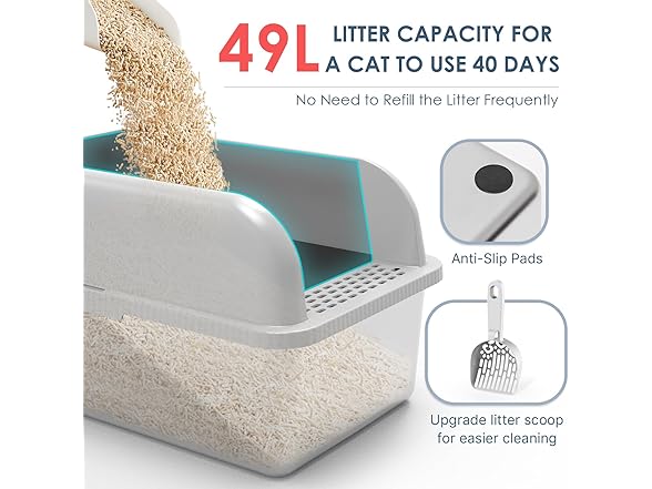 Suzzipaws Stainless Steel Litter Box