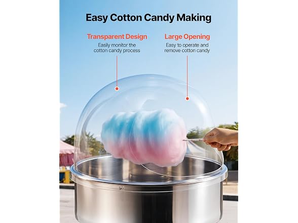 VEVOR 20.5" Diameter Candy Floss Cover